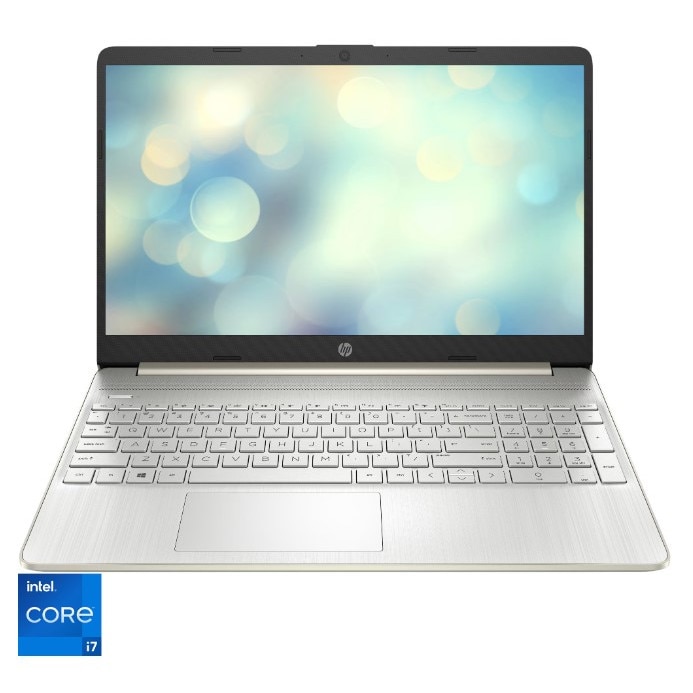 Laptop HP 15s-fq5009nq cu procesor Intel® Core™ i7-1255U pana la 4.70 GHz, 15.6'', Full HD, 8 GB DDR4 RAM, 512 GB SSD, Intel® Iris® Xe Graphics, Windows 11 Pro, Silver