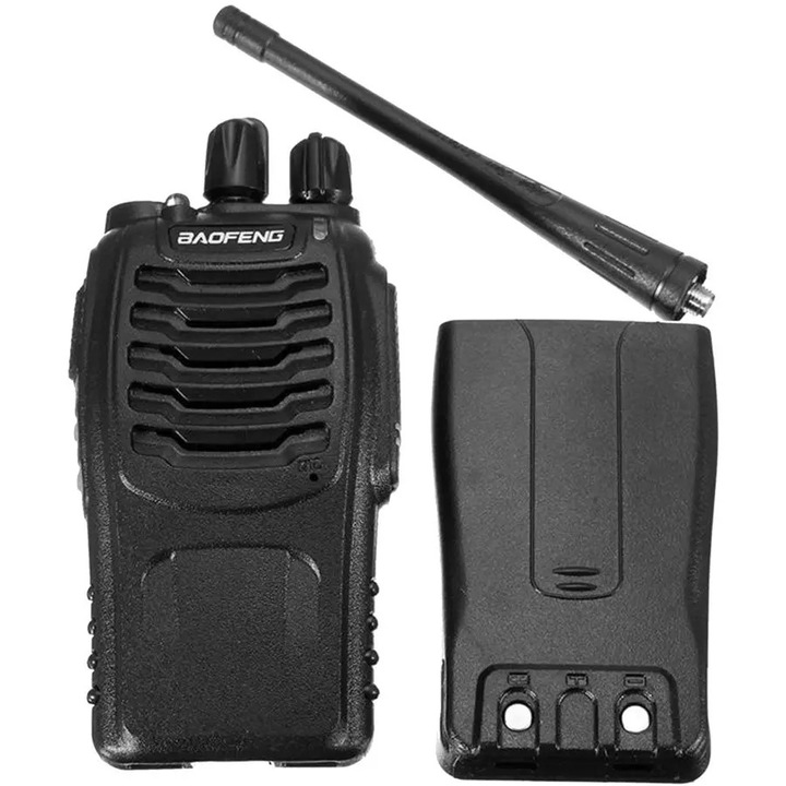 Baofeng BF-888 walkie-talkie, 16 csatorna, 2W, komplett, 110x50x32mm