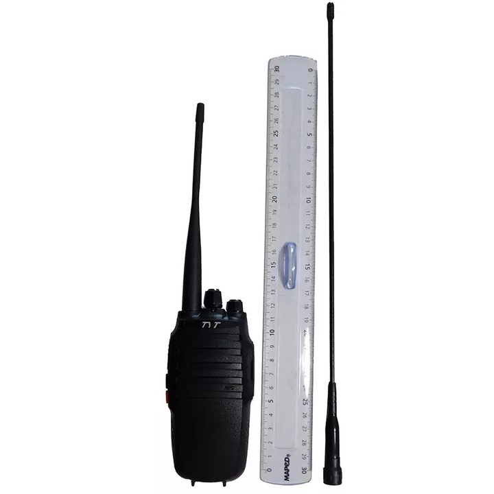 Radiotelefon TYT TC-8000, 16 canale, 10W, cu scrambler, 128x63x33mm, set cu 2 antene 17cm si 36cm