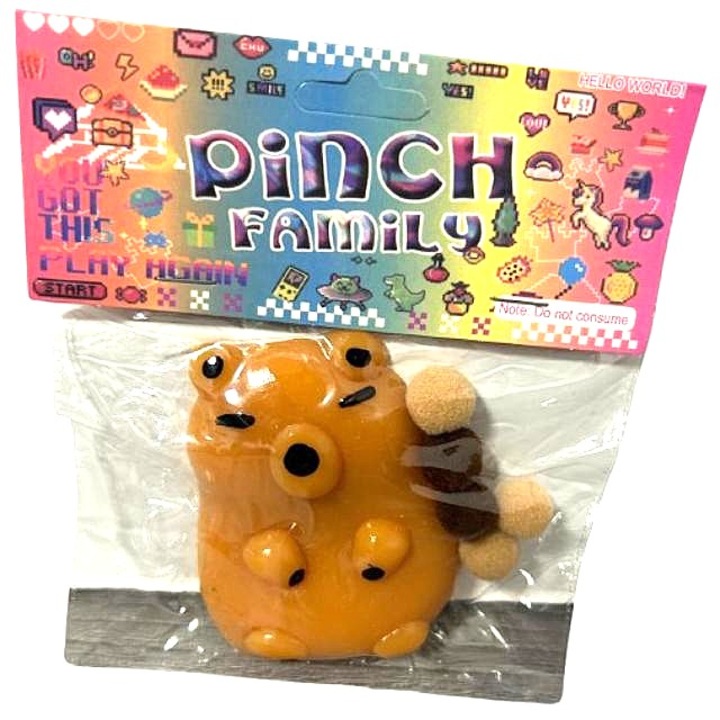 Плюшена играчка Capybara, кафява, антистрес, с бързо връщане към първоначалната си форма, 7 см