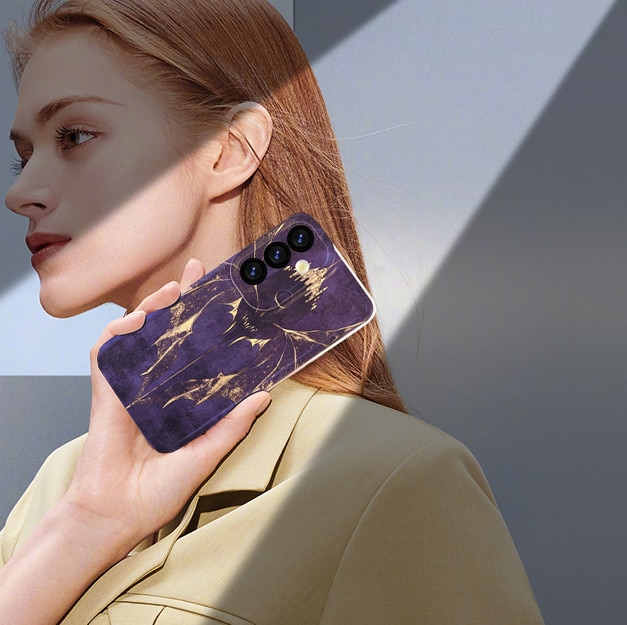 Husa telefon set, vampire albastru inchis, protectie de grad militar, rezistenta la zgarieturi, pentru iPhone si Samsung Galaxy S24