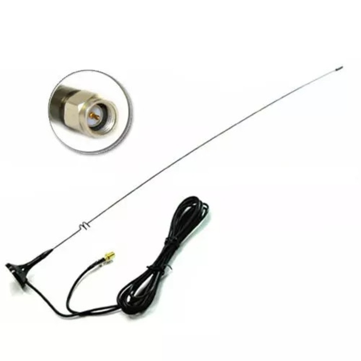 Mini antenna UT-108, 2 sáv, 50cm, 144/430 MHz, mágneses talp, 3m kábel