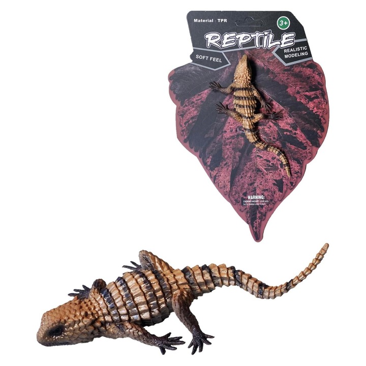 Figurina elastica reptila, Maro, 16 cm, soparla, TPR