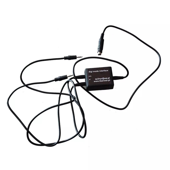 DIGI VOX interfész digitális átvitelhez, galvanikus leválasztással, 4 kHz, Yaesu FT-100/FT-857/FT-897/FT-450/FT-950 adó-vevőkhöz beállítva