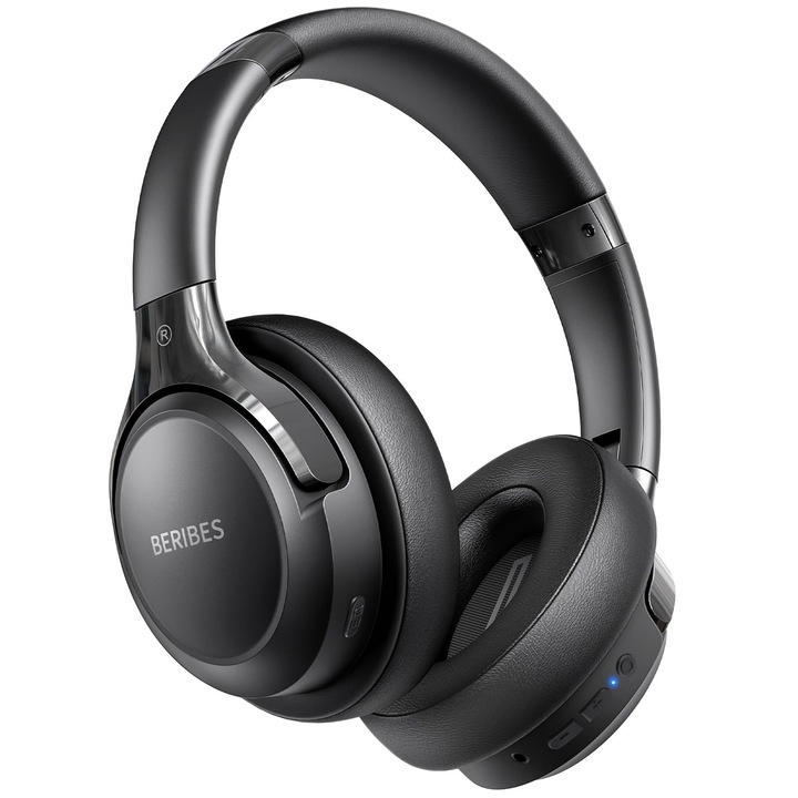 BERIBES Fülre helyezhető Bluetooth fejhallgató, 65 óra használat, beépített mikrofon, többszínű