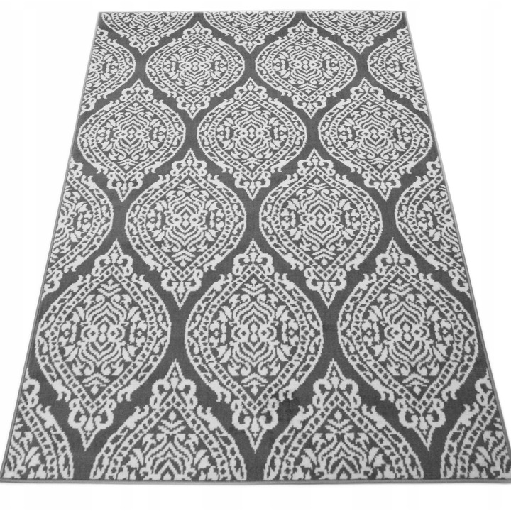 Covor, Elsimone, 80 x 150 cm, Gri, Polipropilen, Dreptunghiular, Rezistent La Intemperii