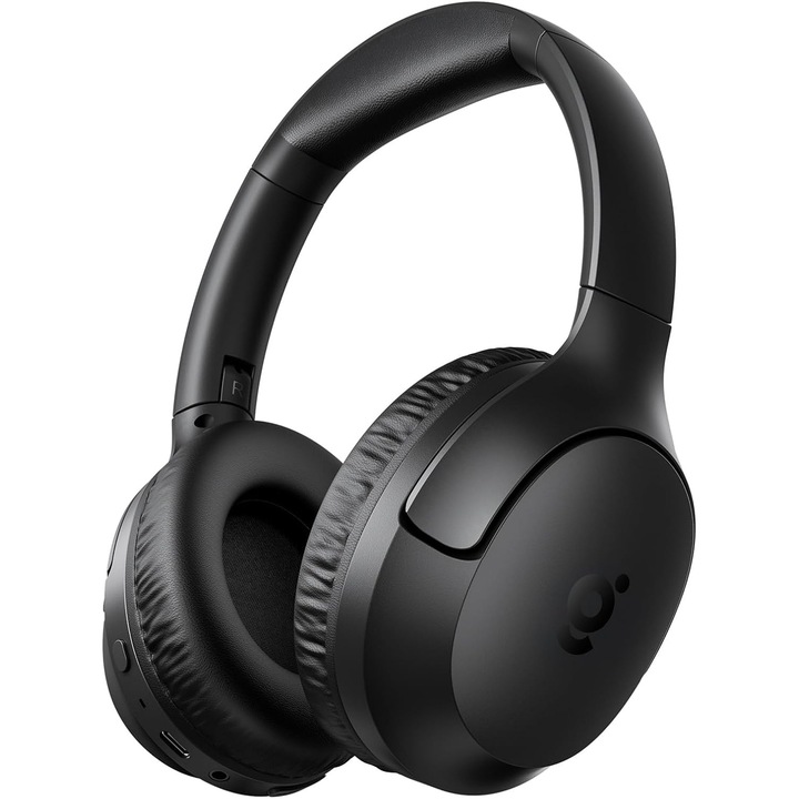 Wegear Bluetooth fülre helyezhető vezeték nélküli fejhallgató mikrofonnal, zajszűrős, összecsukható mély basszussal, 60H fejhallgató utazáshoz, munkába, fitneszhez (Enc)
