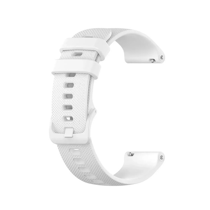 Óraszíj Garmin Vivoactive 5 3 Venu 2 SQ Vivoactive 4 4S Forerunner 645 245m-hez, szilikon óraszíj-kiegészítők, 18 mm, fehér