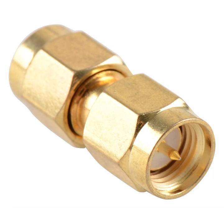 Adaptor antena cilindric SMA-M Auriu