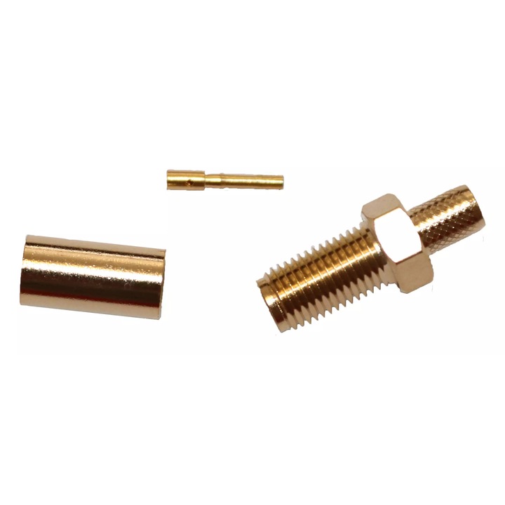 SMA-F aljzat RG-58 kábelhez, krimpelhető