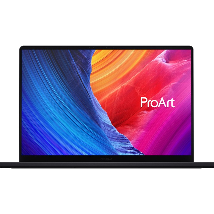 Лаптоп ASUS ProArt Studiobook P16 OLED H7606WP-ME011X с AMD Ryzen AI 9 HX 370 (2.0 - 5.1 GHz, 36M), 64 GB, 2 TB M.2 NVMe SSD, NVIDIA GeForce RTX 5070 8GB GDDR7 DLSS 4, Windows 11 Pro, Черен