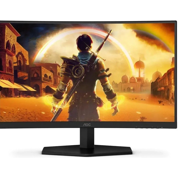 Монитор 27'' AOC Q27G42XNE, WLED, VA, 2560 x 1440, 2 x HDMI 2.0, 1 x DisplayPort 1.4, 1 x Audio Out, Вградени високоговорители 2 x 2W