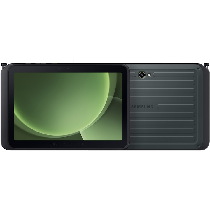 Таблет Samsung Galaxy Tab Active5 Pro Enterprise Edition, Green, Cellular с процесор 1x Cortex-A720 (2.5GHz) + 3x Cortex-A720 (2.4GHz) + 4x Cortex-A520 (1.8GHz), 6 GB, 128 GB, Android 15, Тъмнозелен