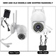 Cameră de supraveghere wireless, monitorizare de la distanță, detectare mișcare, înregistrare video, 100240V