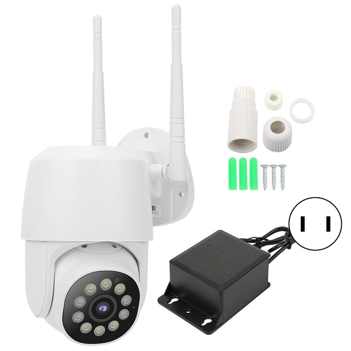 Външна охранителна камера с 360-градусов WIFI куполен монитор
