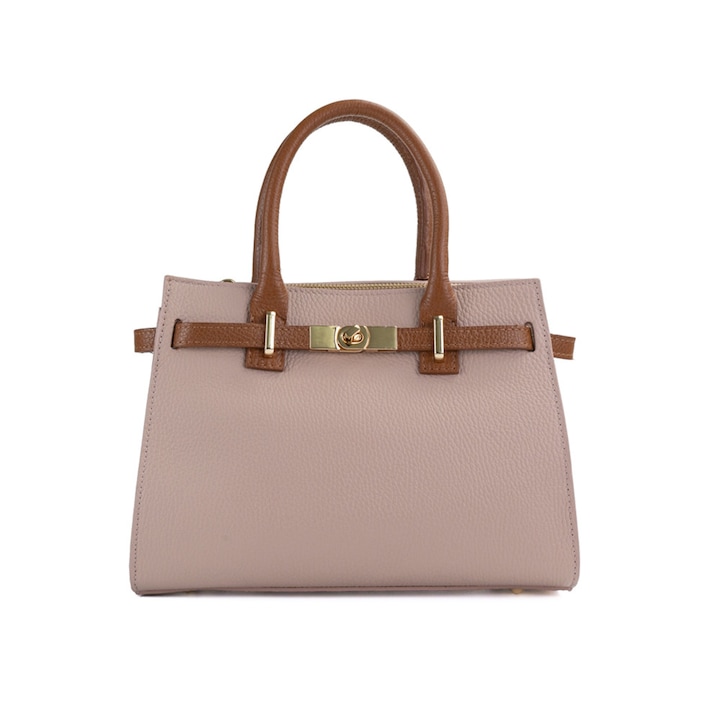 Poseta Piele Louise Roz Coniac, Compartimente, Buzunare