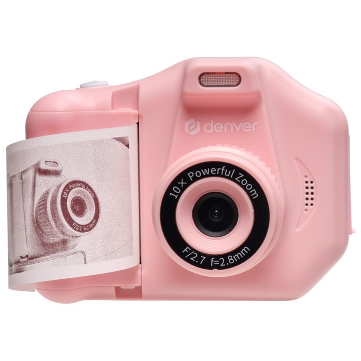 Camera instantanee pentru copii, 20MP, 1080P, 32GB card SD, imprimare termica, galben