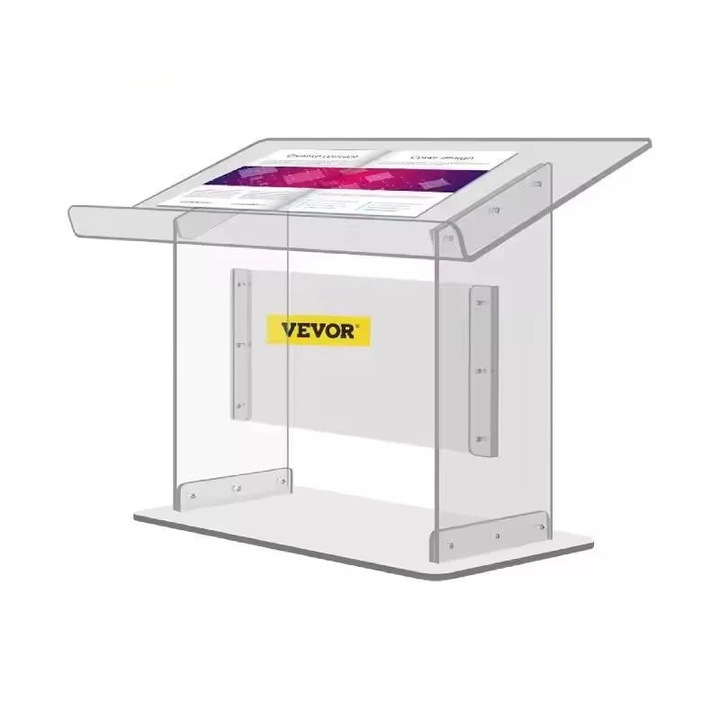 Pódium, 495x685mm, Akril, Átlátszó