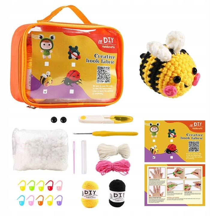 Kit pentru Crosetat, 18x13x6.5cm, Multicolor