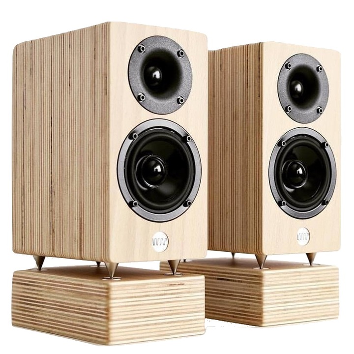 Set boxe pasive WRS MM2, 3-inch, design minimalist, lemn, 65Hz