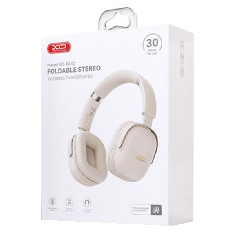 XO-BE42 vezeték nélküli fejhallgató, Bluetooth és AUX, 300mAh