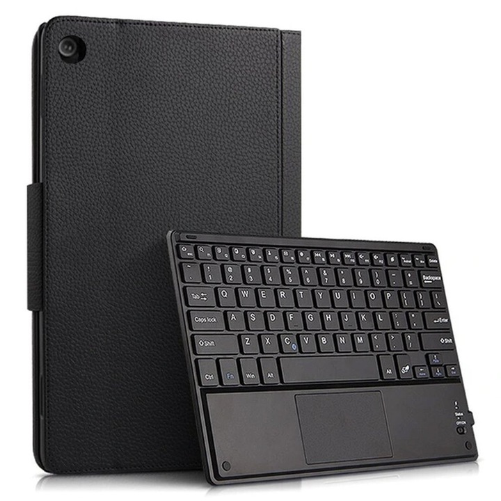 Husa cu tastatura pentru tableta Lenovo M10 Gen.2 X306, ecologic, cu touchpad, negru