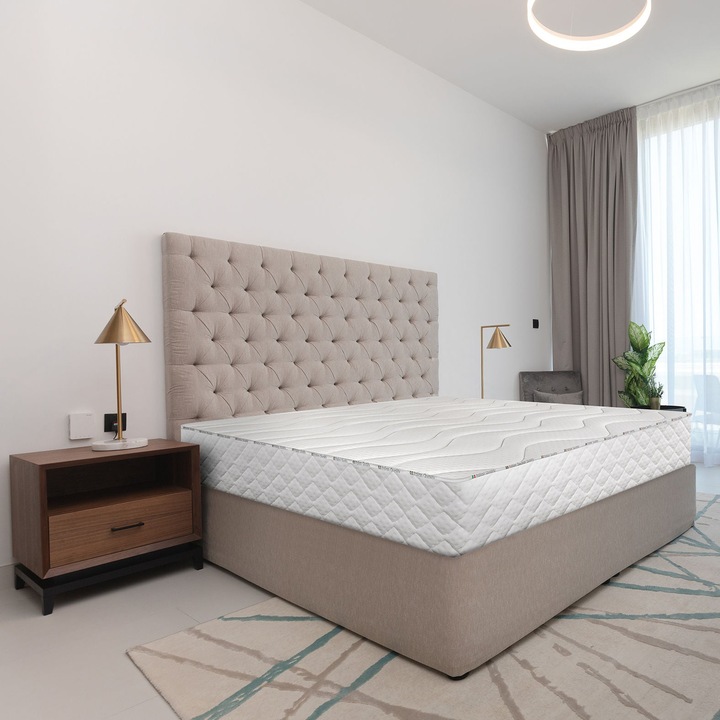 Saltea pat Bedora Hotel Line Memory 15+5, ortopedica, 180 x 200 cm, cu spuma poliuretanica + memory, fara arcuri