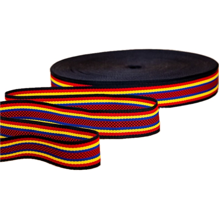 Brau traditional romanesc, multicolor, latime 45mm, lungime 50m/rola