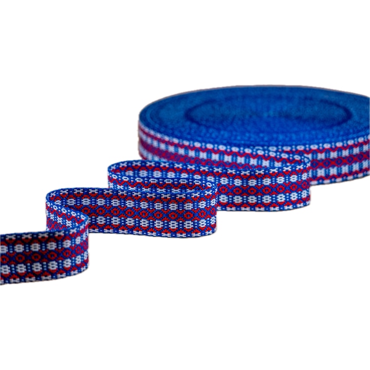 Brau traditional romanesc, multicolor, latime 50mm, lungime 50m/rola