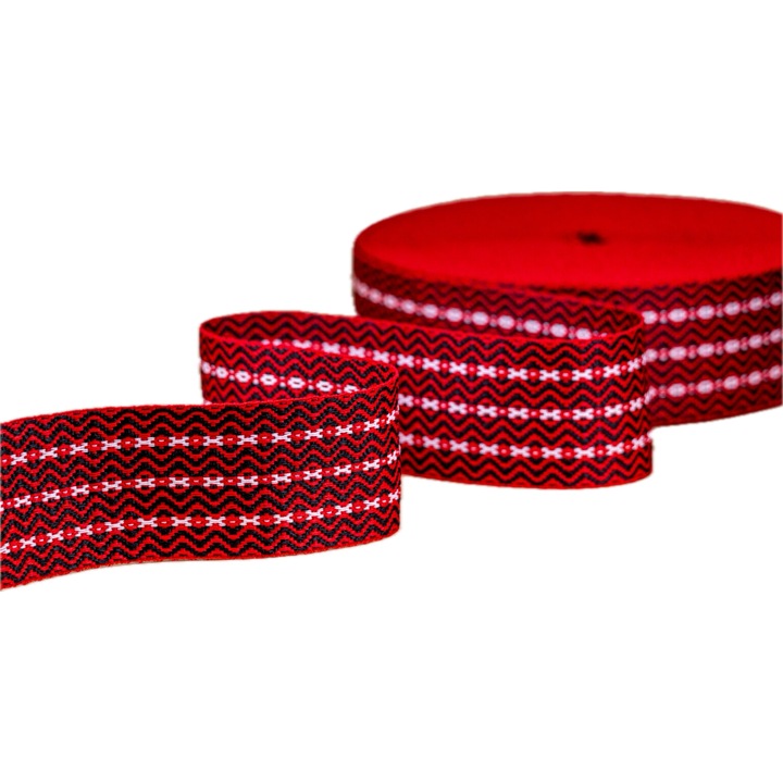 Brau traditional romanesc, multicolor, latime 75mm, lungime 50m/rola