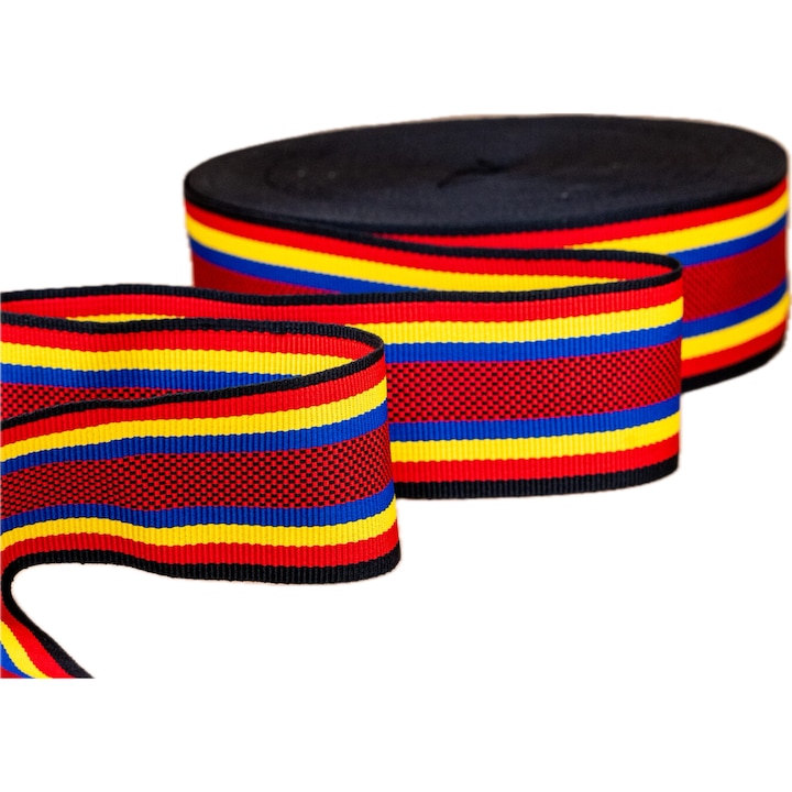 Brau traditional romanesc, multicolor, latime 90mm, lungime 50m/rola