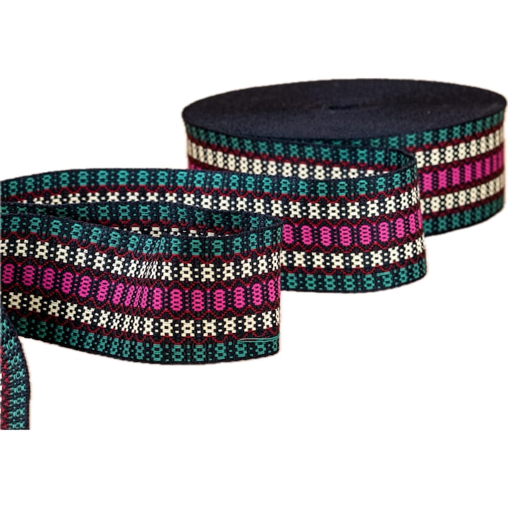 Brau traditional romanesc, multicolor, latime 90mm, lungime 50m/rola