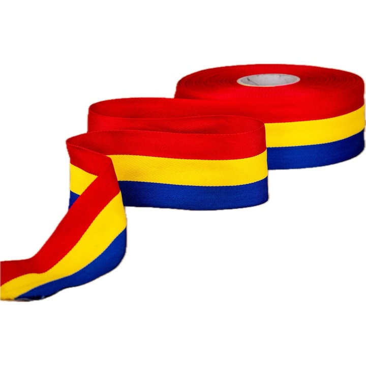 Brau tricolor romanesc, latime 65mm, lungime 50m/rola