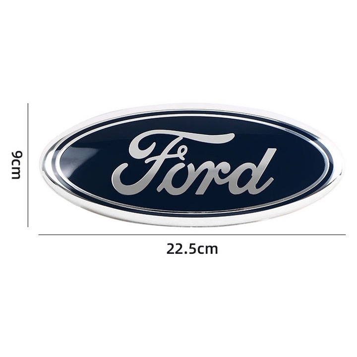Embleme Auto Frontal si Portbagaj, FORD, Albastru, 225mm