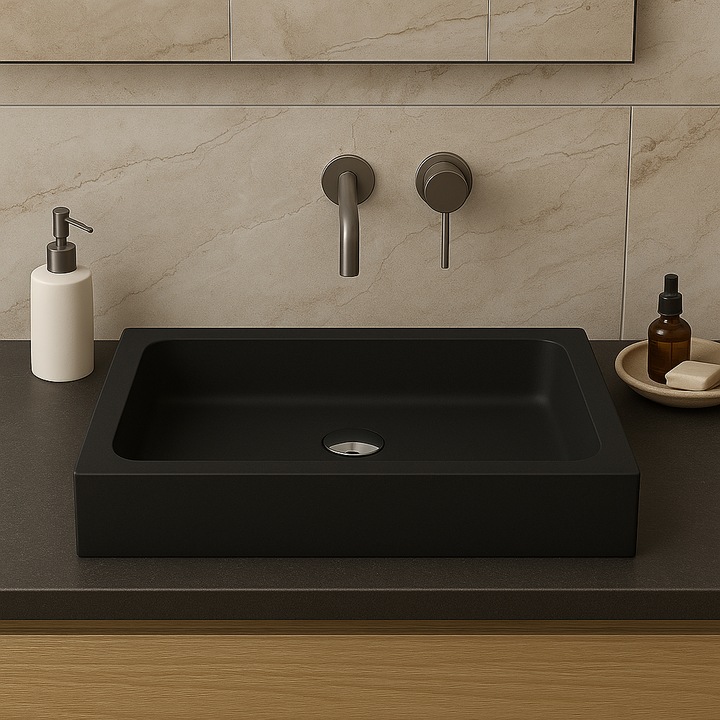 Lavoar / Chiuveta CIRCE Marmura Compozita 60 NEGRU