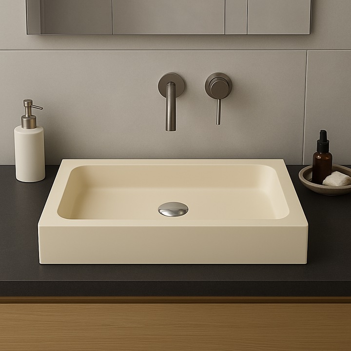 Lavoar / Chiuveta CIRCE Marmura Compozita 60 CREM Marfil