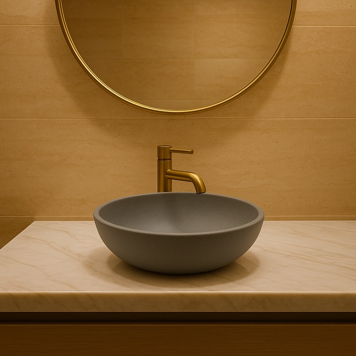 Lavoar / Chiuveta SEMISFERA Mineral Compozit GRI