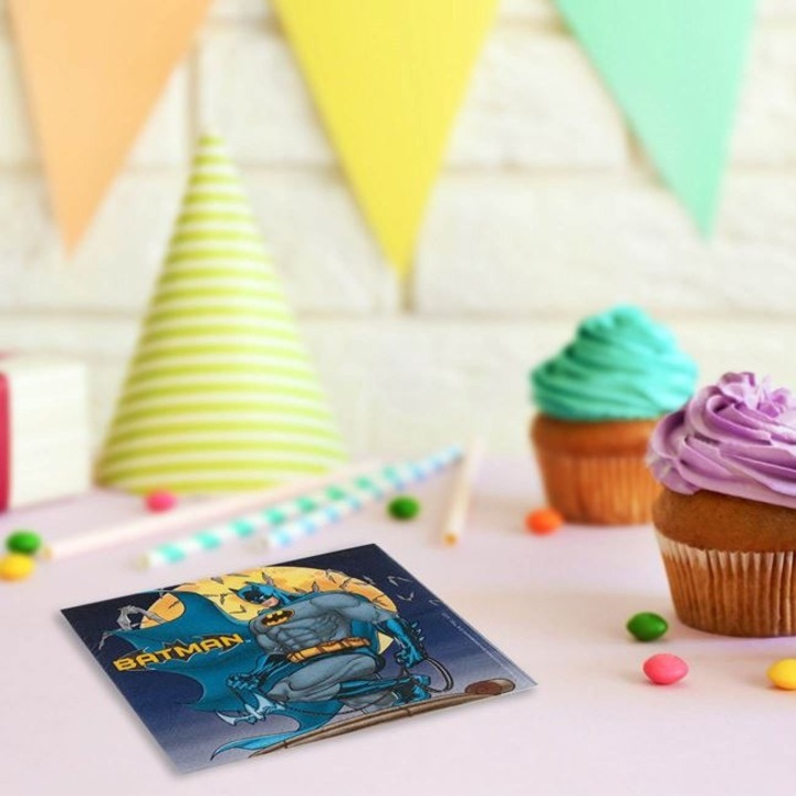 Салфетки за маса Батман – 2 слоя, 33x33 см, Комплект 12 броя – Детайлът, който прави разликата! ANTBRO ®