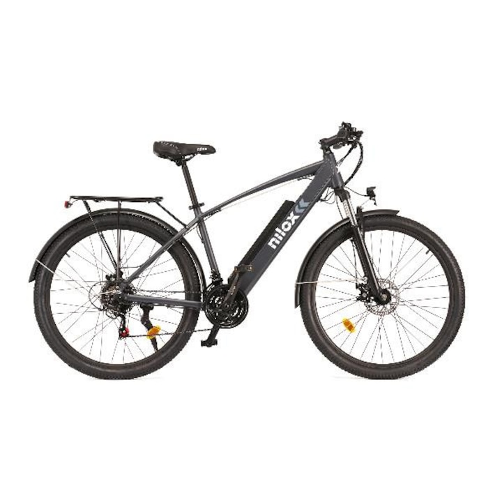 Nilox Urban Ebike X7 Plus elektromos kerékpár, túra, SHIMANO váltó, 21 sebesség