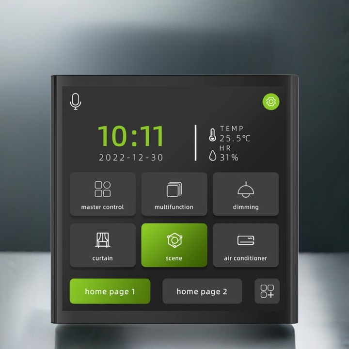 Ecran tactil inteligent 4 inci, Letour, releu incorporat, inteligenta, tehnologie KNX, inteligenta artificiala (AI), control vocal