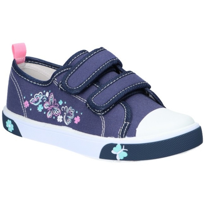 Tenisi pentru Copii, American Club, Ten145, Brant din Piele Naturala, Bleumarin