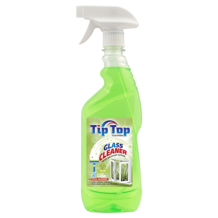 Ablaktisztító folyadék, Tip Top, Aloe Vera, 500 ml