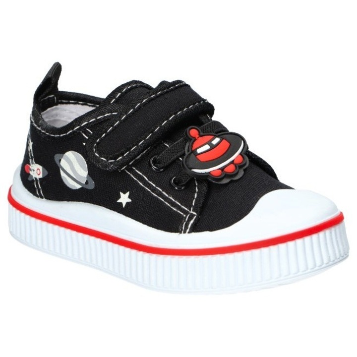 Детски маратонки, American Club, Ten168, Стелка от естествена кожа, Дишащи, Текстилен материал, Черен