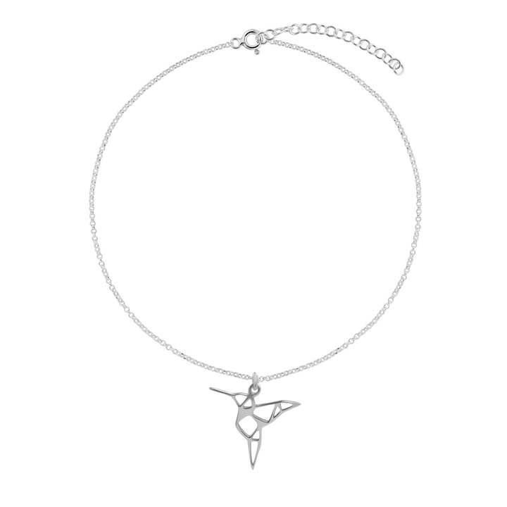 Bratara de picior din argint, Colibri