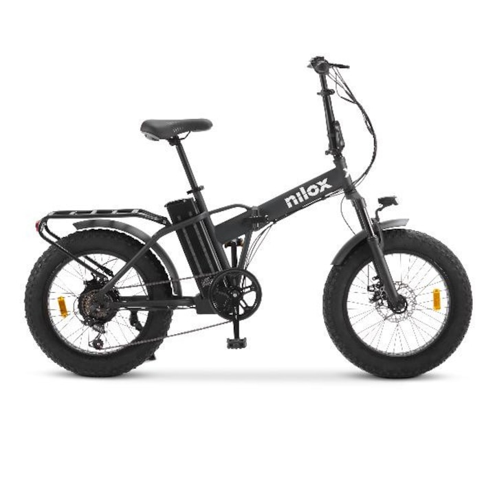 Bicicleta Electrica NILOX URBAN - eBike X8 Pro - Negru, Viteza maxima : 25 Km/h, Autonomie 70 km