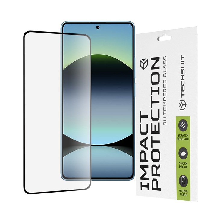 Стъклен протектор за Xiaomi Redmi Note 14S - Smartphosis 111D - Черен