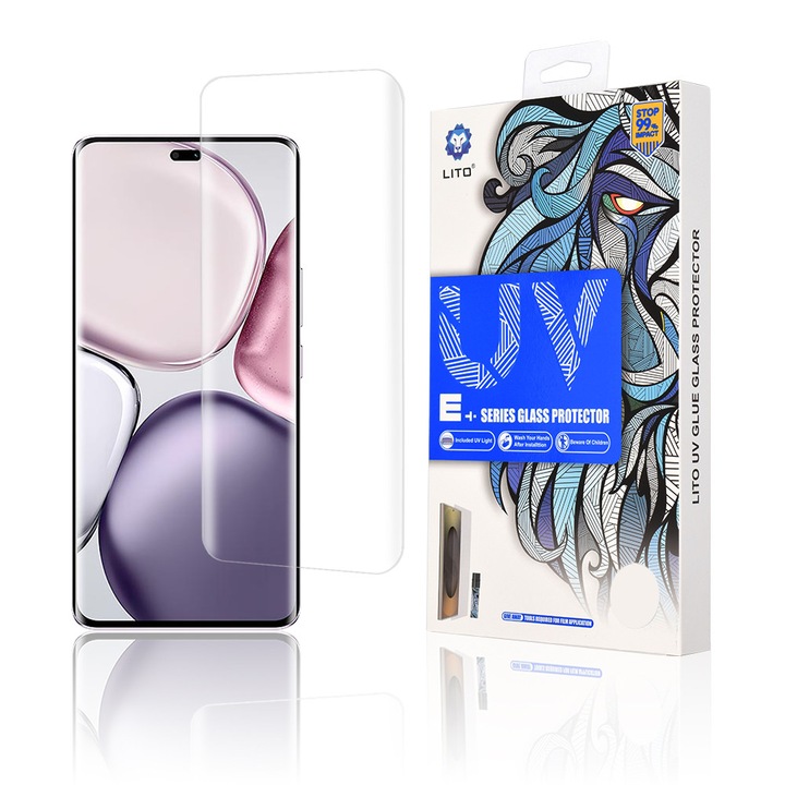 Folie pentru Honor Magic7 Lite / X9c - Lito 3D UV Glass - Clear