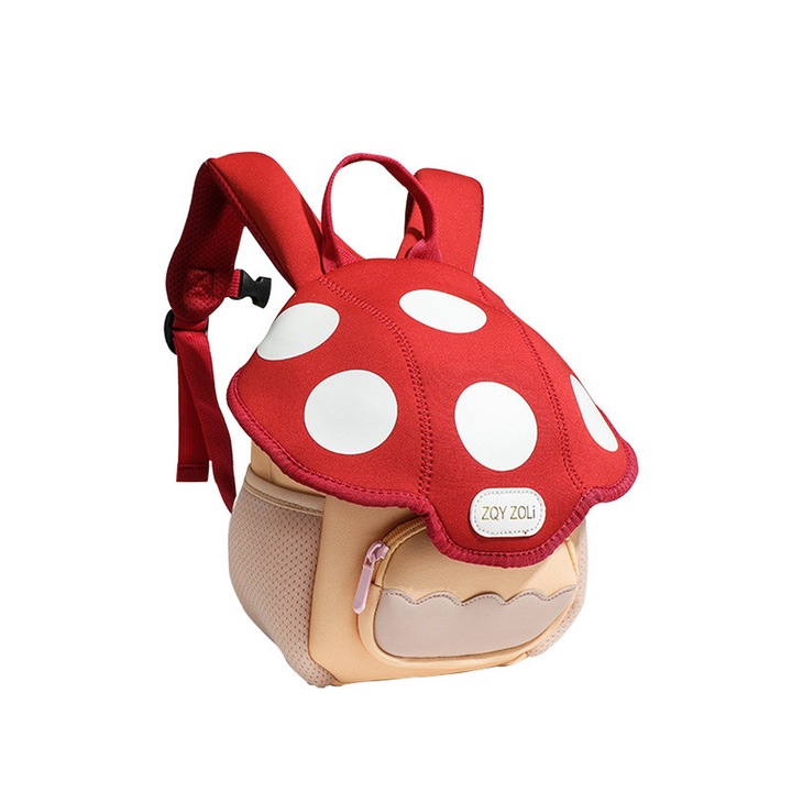 Gyerek hátizsák, VDSTAR, gombamintás, könnyű és strapabíró kialakítás, állítható pántok