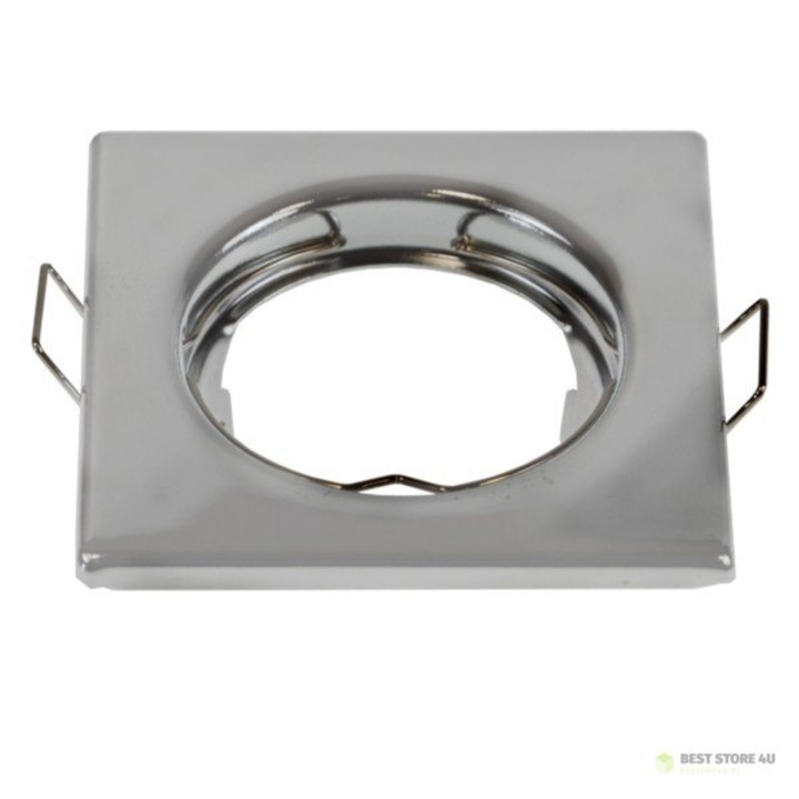 Aplica plafoniera Dain, argintie, 75x75x30mm, set 100 bucati