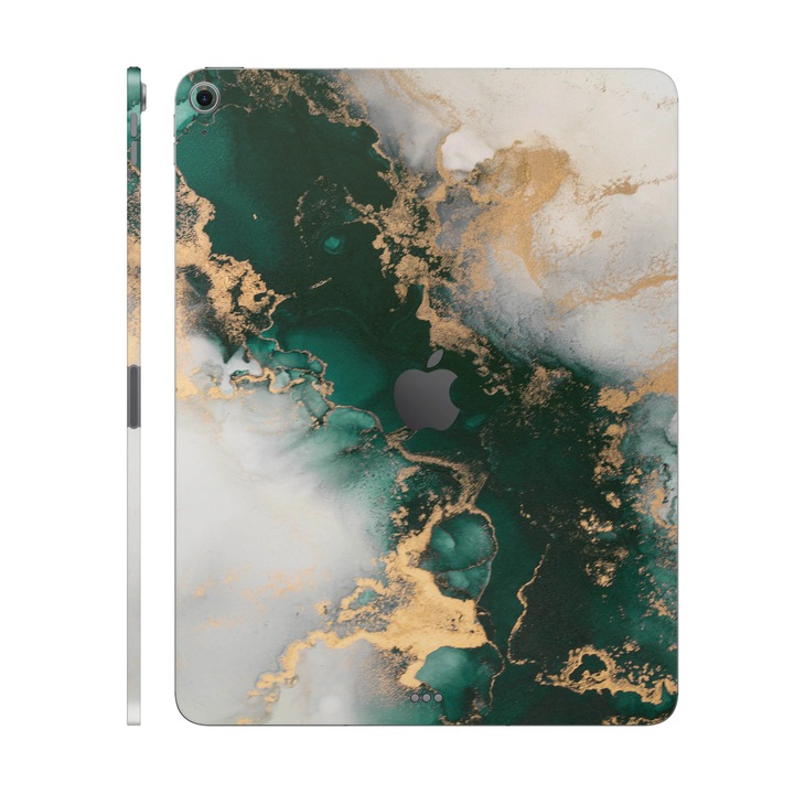 Folie de protectie pentru iPad Air 13" (2025, M3), Colectia Signature, Skin Spate cu laterale separate, Forest Mist